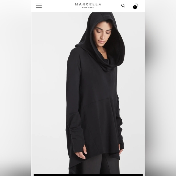 Marcella NYC Firenze Hoodie XXL Black - Picture 2 of 5